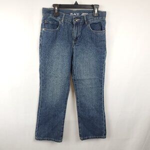 Place Boys Husky 8 Blue Wash Denim Jeans Bootcut